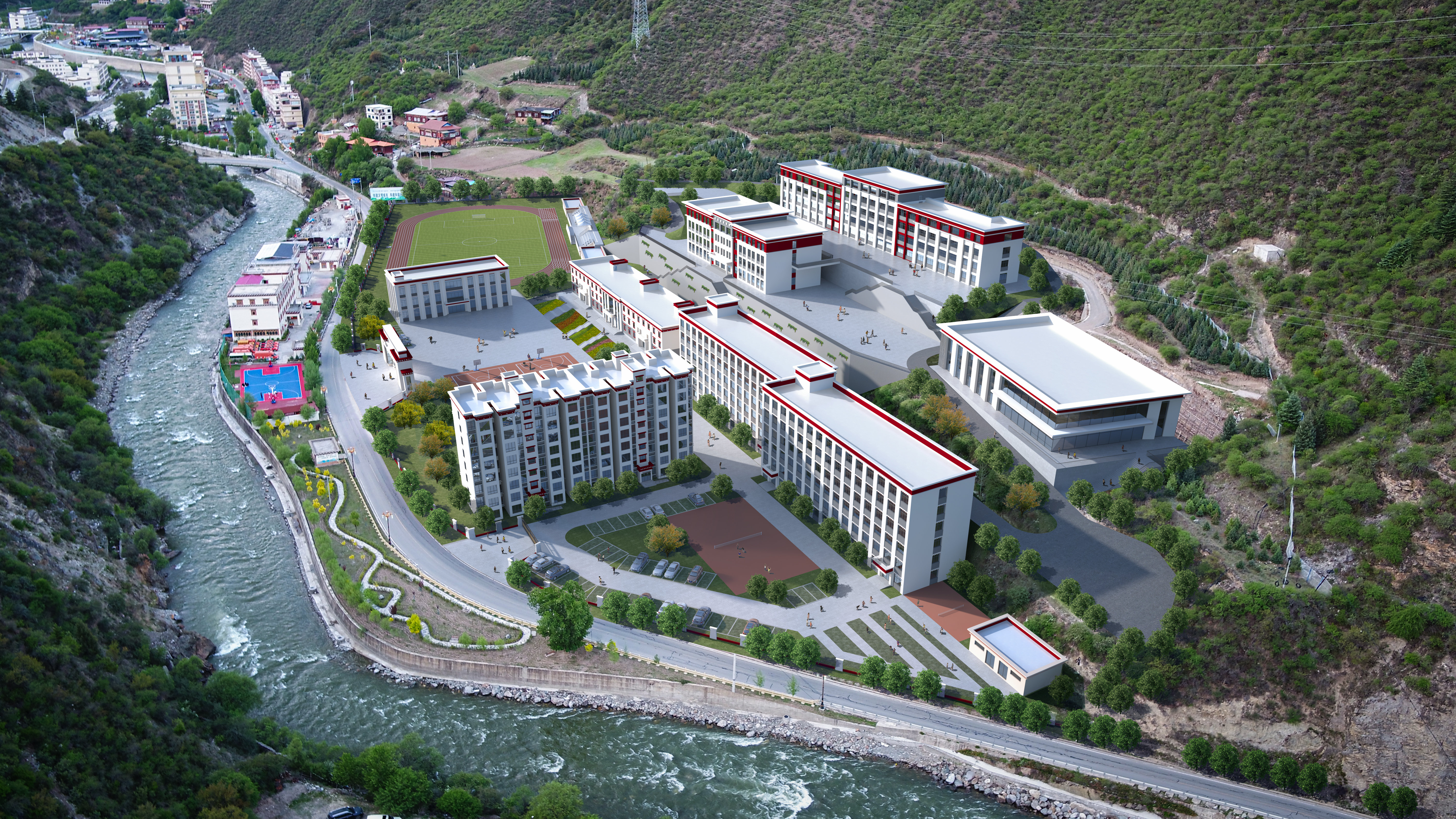 捐資1900萬(wàn)支持白玉縣第二中學(xué)修建。